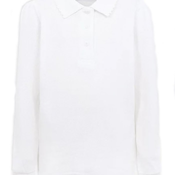 Tricou polo maneca lunga fete scoala George 319