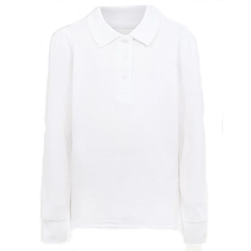 Tricou polo maneca lunga fete scoala George 319