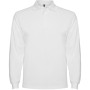 Tricou polo scoala maneca lunga alb unisex Roly Estrella 6635