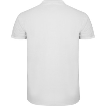 Tricou polo scoala alb unisex Roly Star 6638